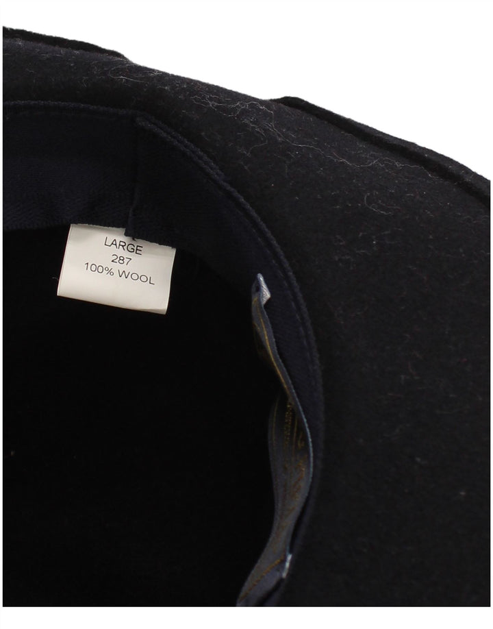 P.G.Field Mens Fedora Hat Large Navy Blue Wool