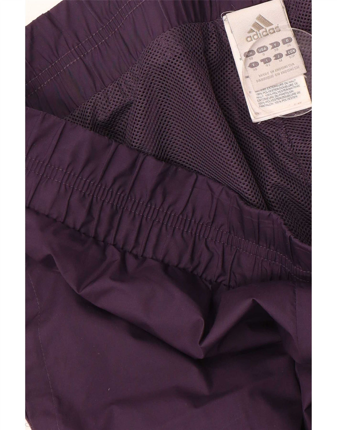 Adidas Womens Tracksuit Trousers Joggers UK 10 Small Purple Polyester