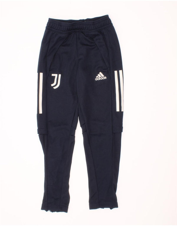 Adidas Boys Juventus Tracksuit Trousers 7-8 Years Navy Blue Sports