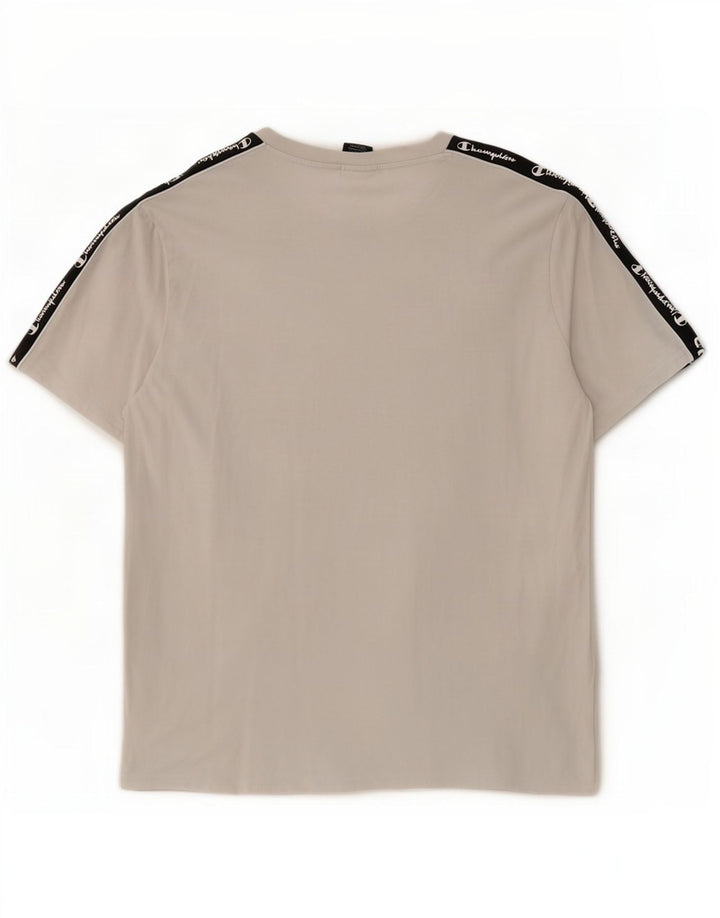 Champion Mens Graphic T-Shirt Top XL White Colourblock
