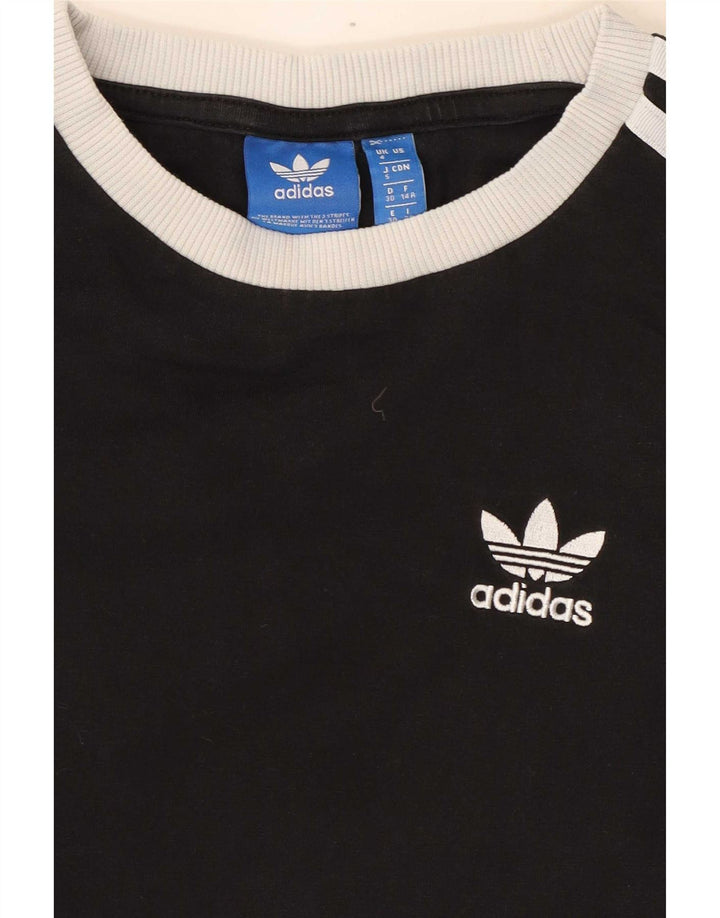 Adidas Womens Top Long Sleeve UK 4 XS Black