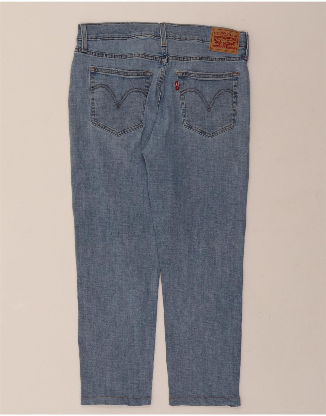 LEVI'S Womens Boyfriend Cropped Jeans W30 L25 Blue Vintage Levi's and Second-Hand Levi's from Messina Hembry 