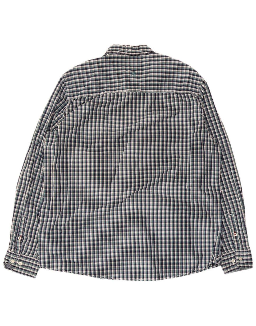FAT FACE Mens Shirt 2XL Blue Check Cotton