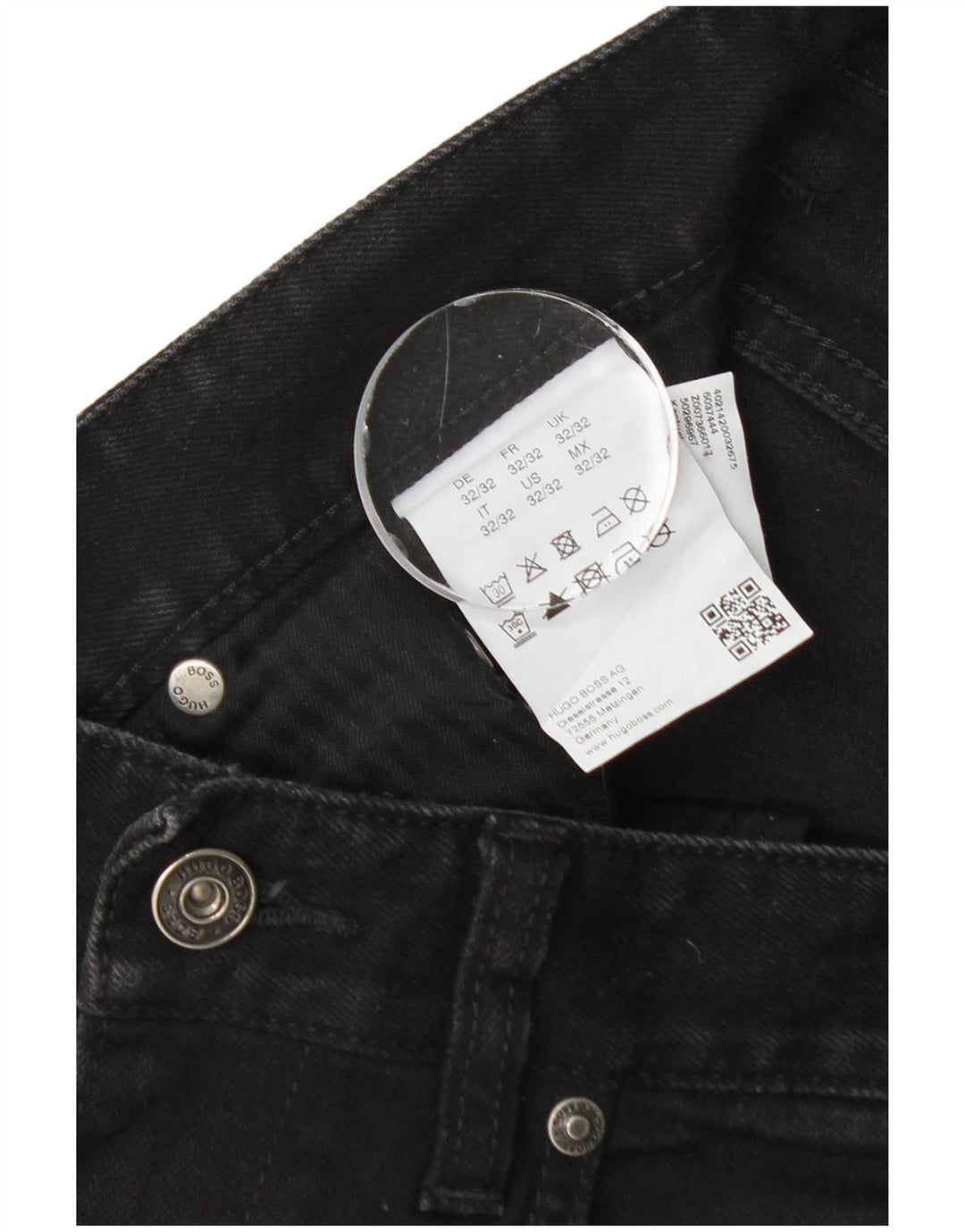 Hugo Boss Mens Slim Jeans W32 L32 Black Cotton