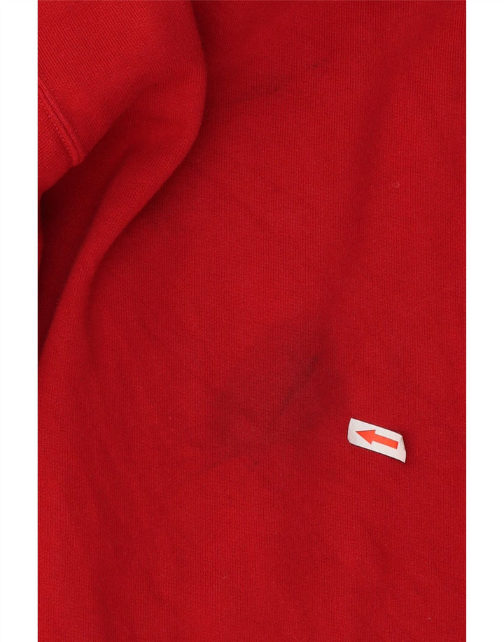 Best Company Mens Graphic Sweatshirt Jumper Medium Red Cotton