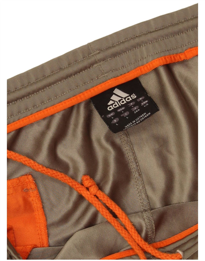 Adidas Mens Tracksuit Trousers Large  Khaki Polyester