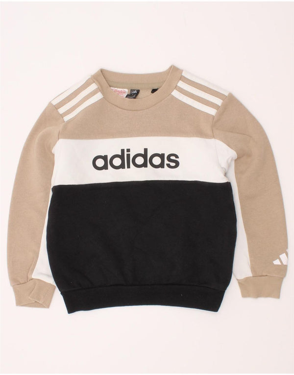 Adidas Boys Graphic Sweatshirt Jumper 3-4 Years Multicoloured Colourblock