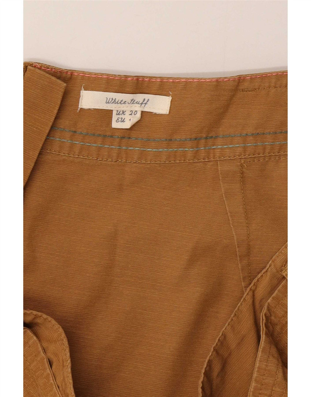White Stuff Womens Cargo Skirt UK 20 2XL W40 Beige Lyocell