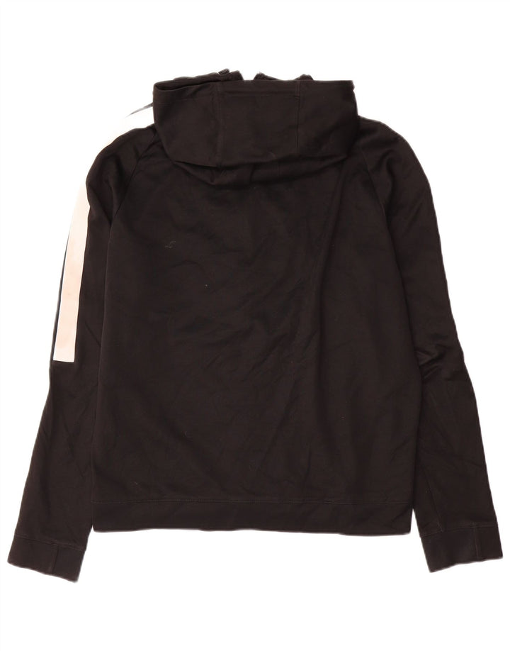 Nike Mens Zip Hoodie Sweater Medium Black Cotton