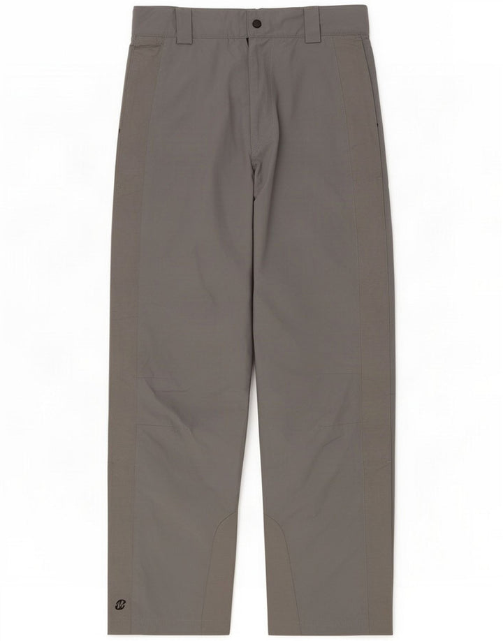 Marks & Spencer Mens Straight Casual Trousers Small Grey Polyester