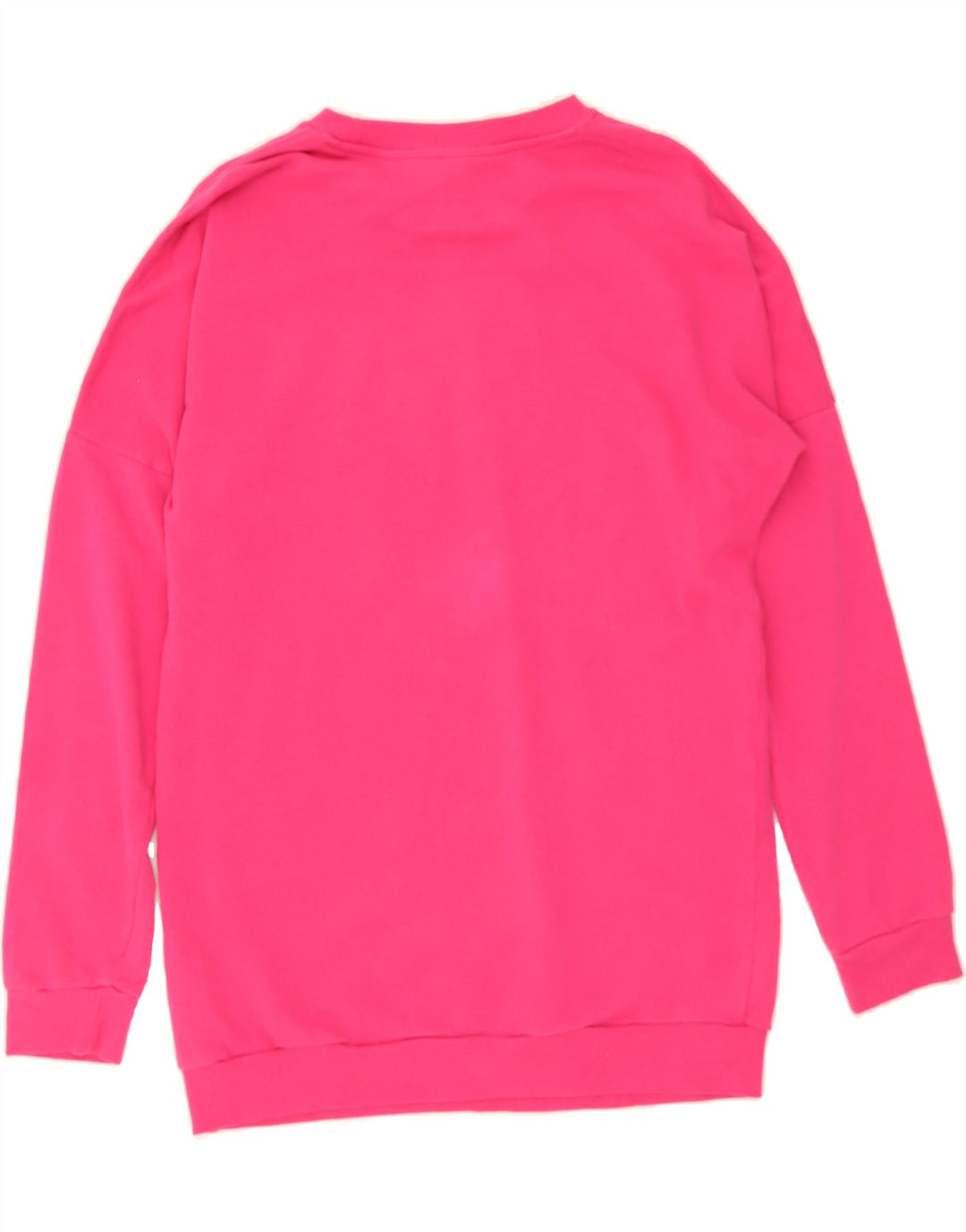 ADIDAS Womens Oversized Sweatshirt Jumper UK 8/10 Small Pink Colourblock Vintage Adidas and Second-Hand Adidas from Messina Hembry 