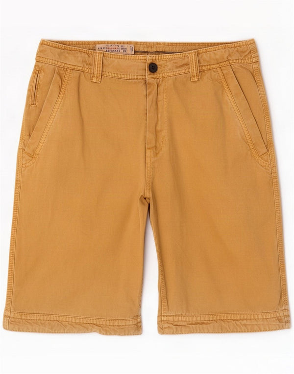 Fat Face Mens Chino Shorts Large W34 Yellow Cotton