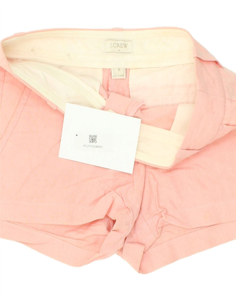 J. CREW Womens Chino Shorts US 0 XS W28 Pink Cotton | Vintage J. Crew | Thrift | Second-Hand J. Crew | Used Clothing | Messina Hembry 