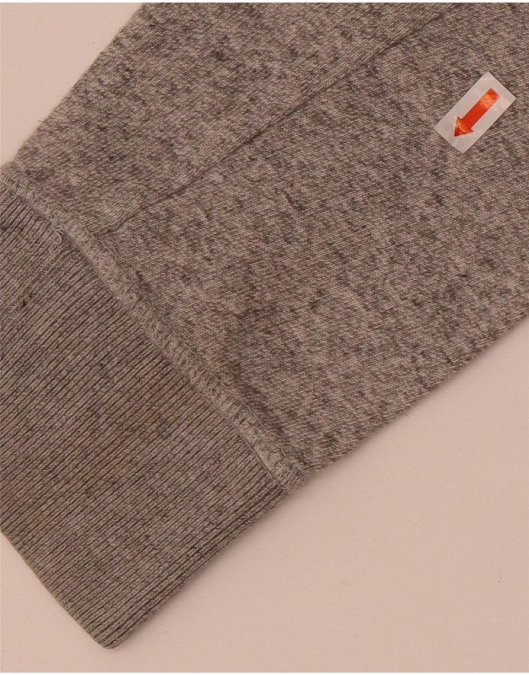 Superdry Mens Top Long Sleeve Medium Grey Flecked Cotton