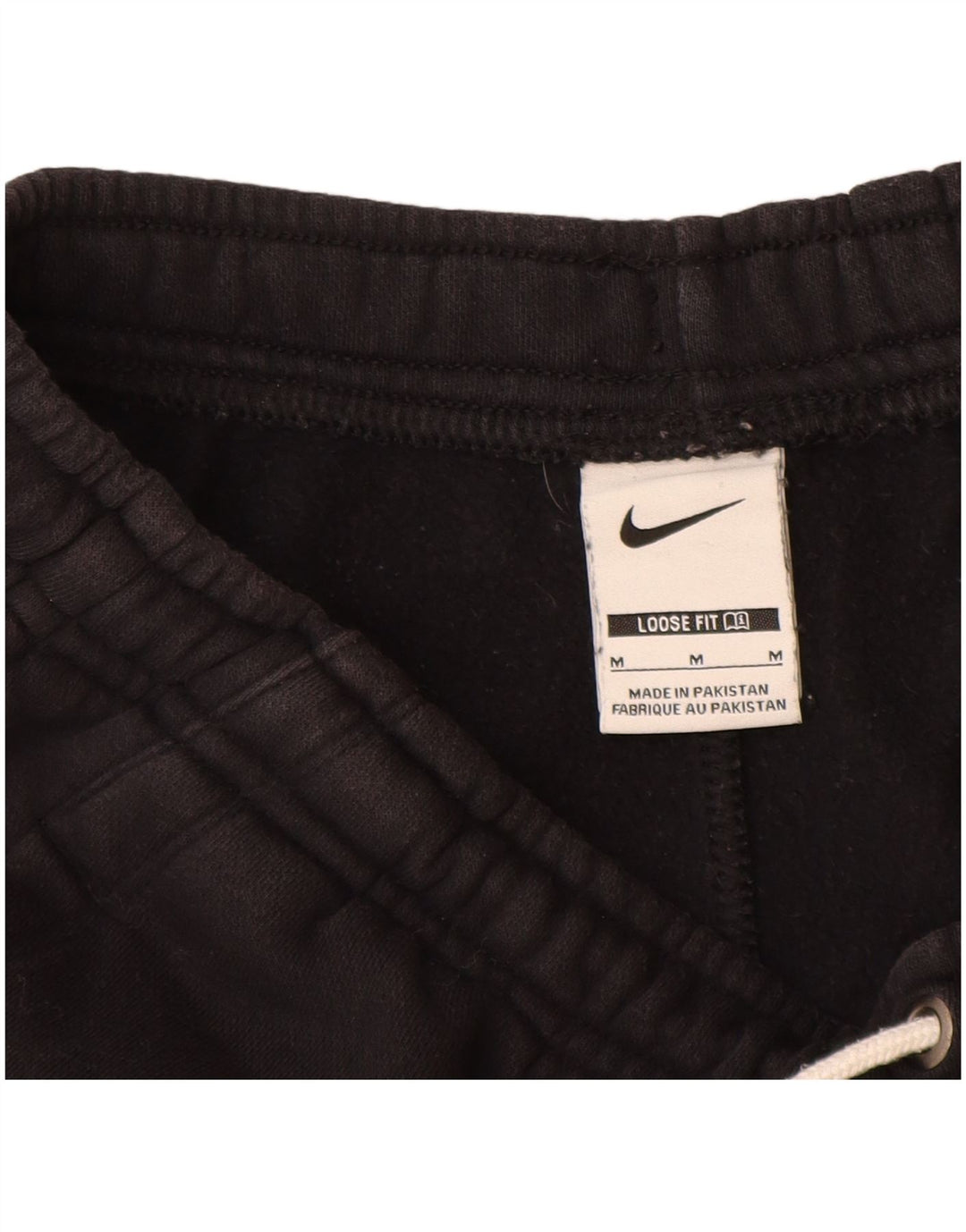 NIKE Womens Loose Fit Sport Shorts UK 12 Medium  Black Cotton