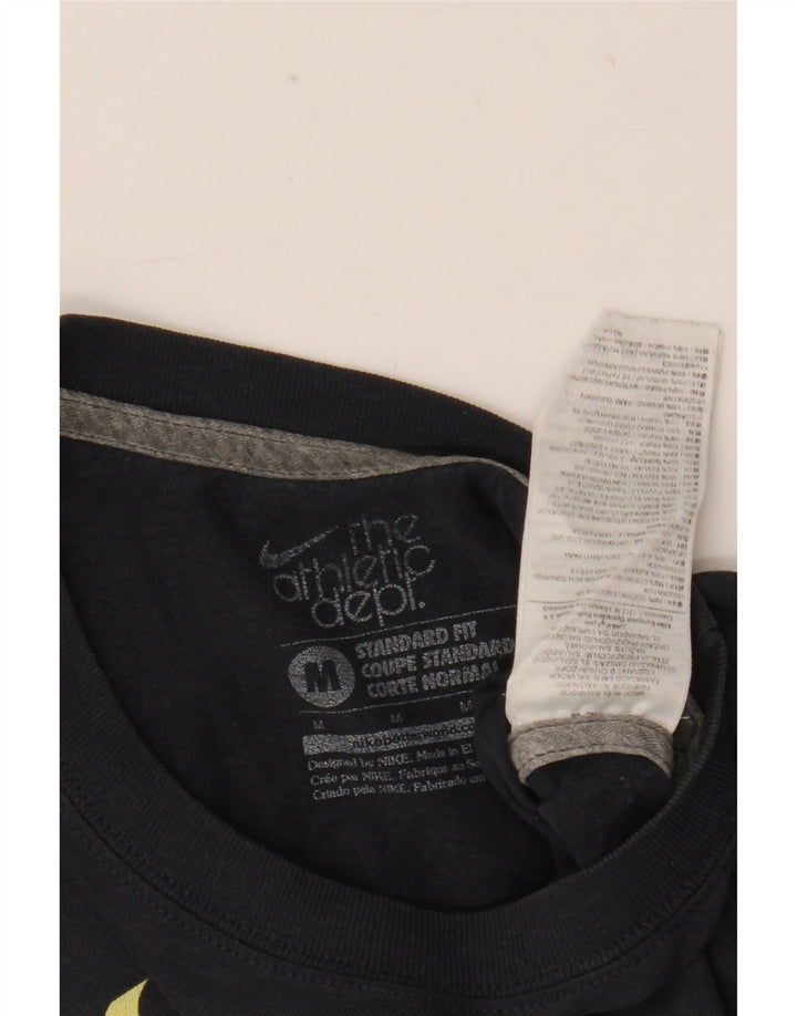 Nike Mens Standard Fit Graphic T-Shirt Top Medium Navy Blue Cotton