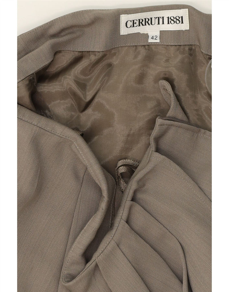 CERRUTI 1881 Womens Pencil Skirt IT 42 Medium W32  Grey Cotton Vintage Cerruti 1881 and Second-Hand Cerruti 1881 from Messina Hembry 