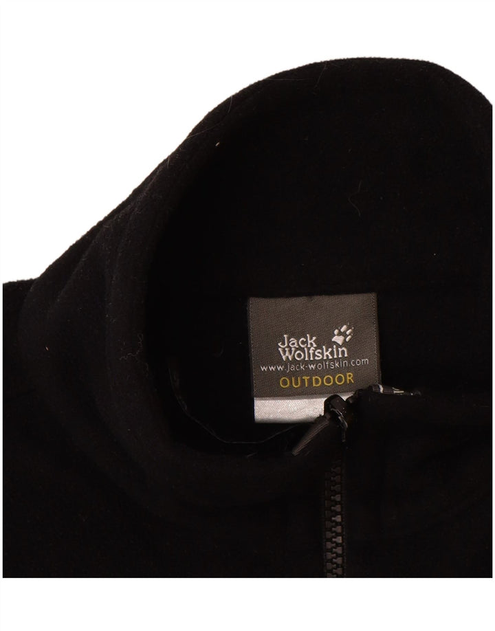 Jack Wolfskin Mens Fleece Jacket UK 40/42 Large Black Polyester