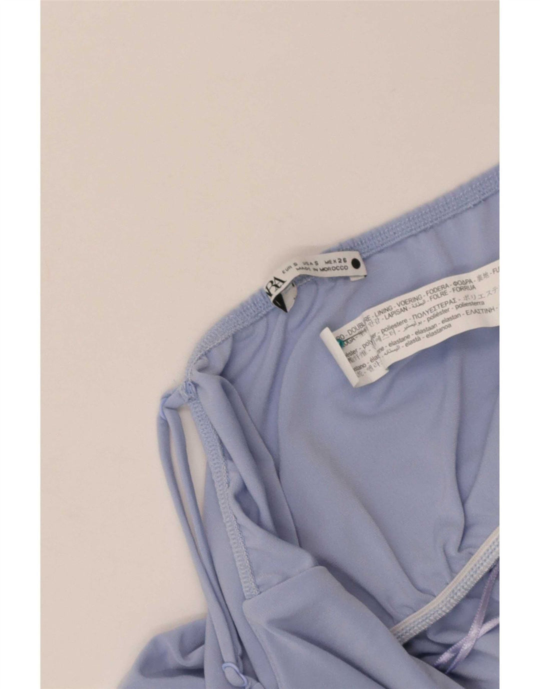 Zara Womens Swimwear UK 8 Small Blue Polyester