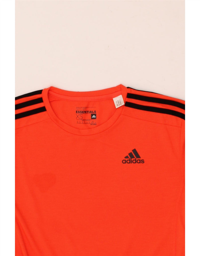 ADIDAS Mens Climalite T-Shirt Top XS Red Polyester Vintage Adidas and Second-Hand Adidas from Messina Hembry 