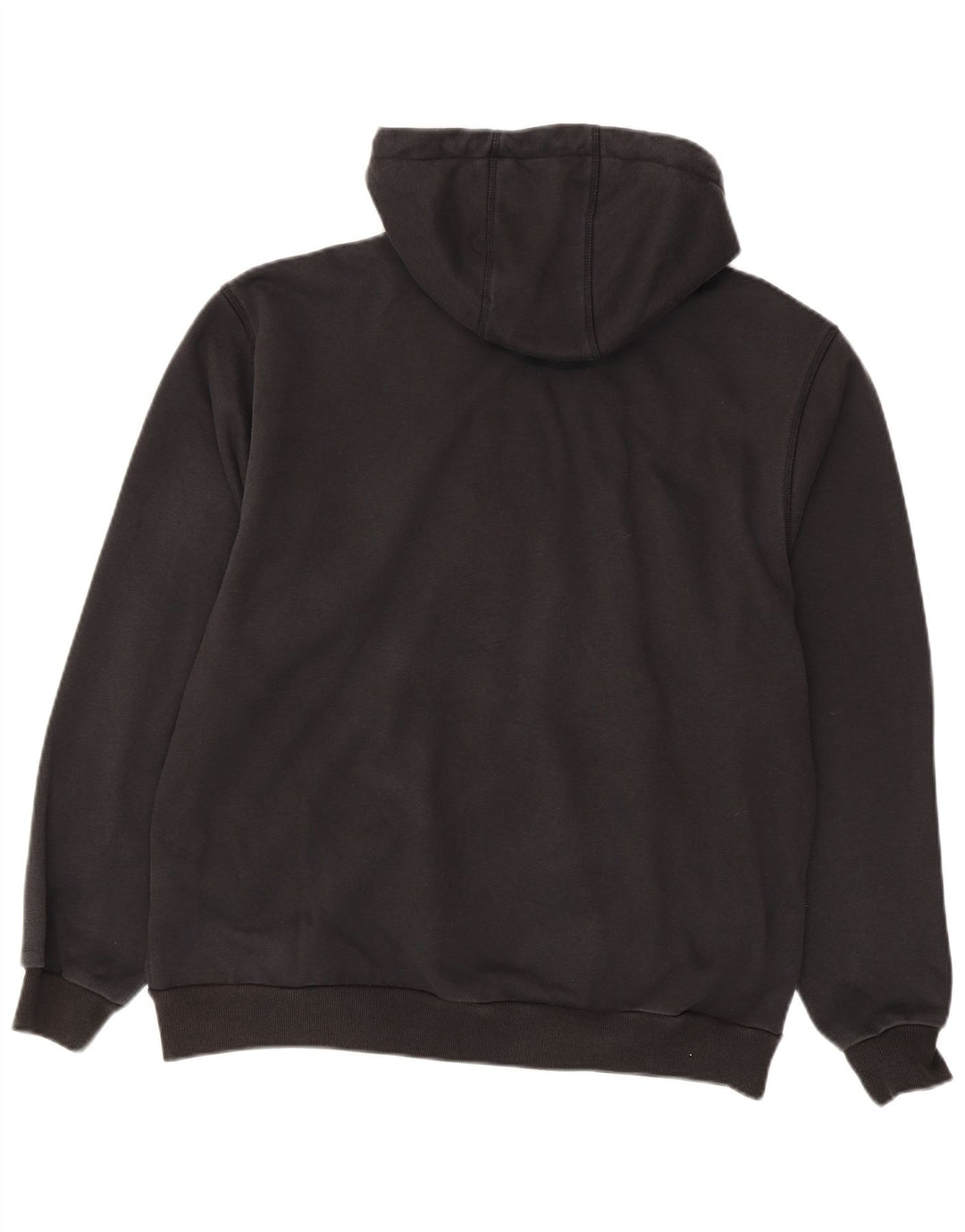 Carhartt Mens Relaxed Fit Zip Hoodie Sweater Large Black Polyester