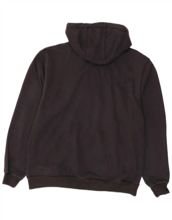 Carhartt Mens Relaxed Fit Zip Hoodie Sweater Large Black Polyester