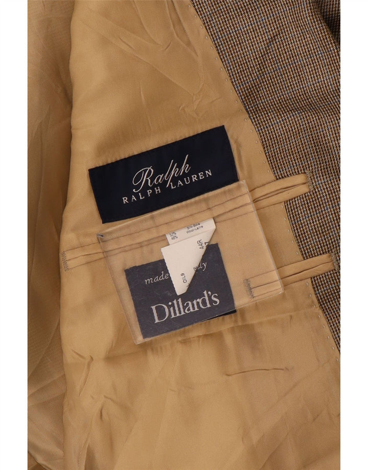 Ralph Lauren Mens 2 Button Blazer Jacket UK 44 XL Brown