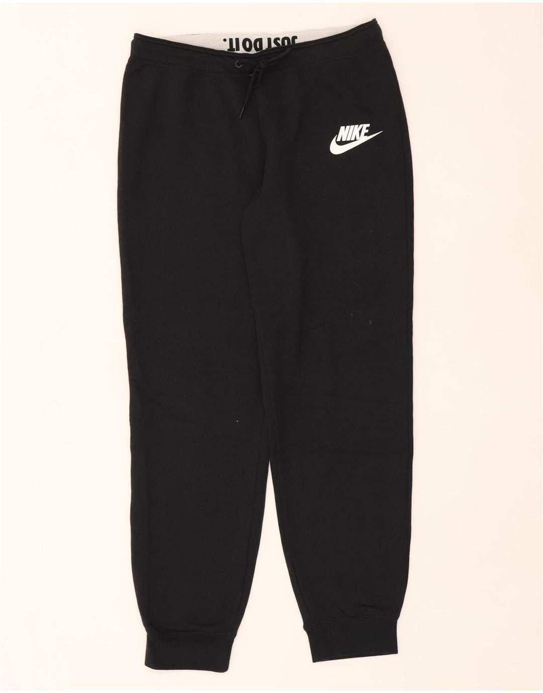 Nike Mens Tracksuit Trousers Joggers Large  Black Cotton