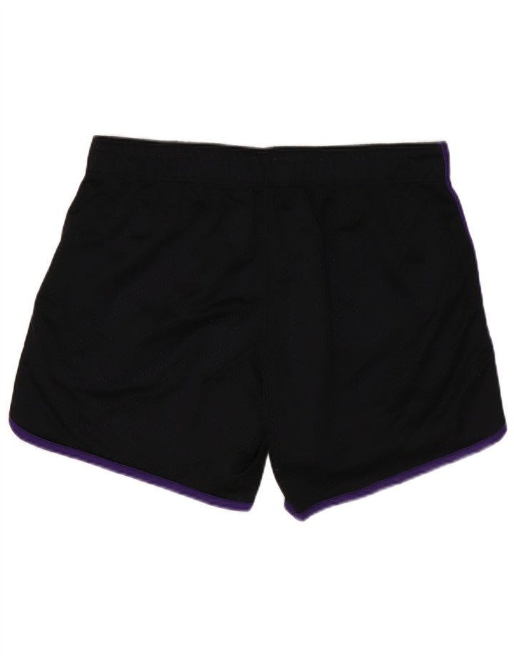 NIKE Womens Dri Fit Sport Shorts UK 12 Medium  Black Polyester