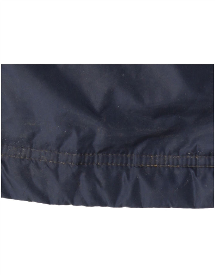 ADIDAS Mens Graphic Windbreaker Jacket UK 36 Small Navy Blue Colourblock