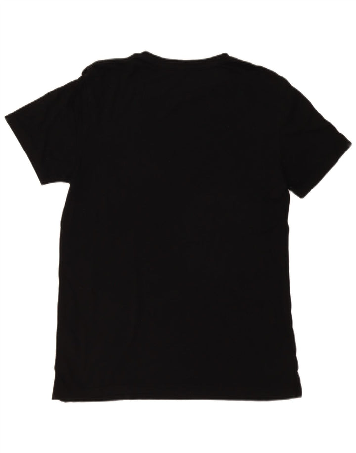 ALL SAINTS Mens T-Shirt Top Medium Black Cotton