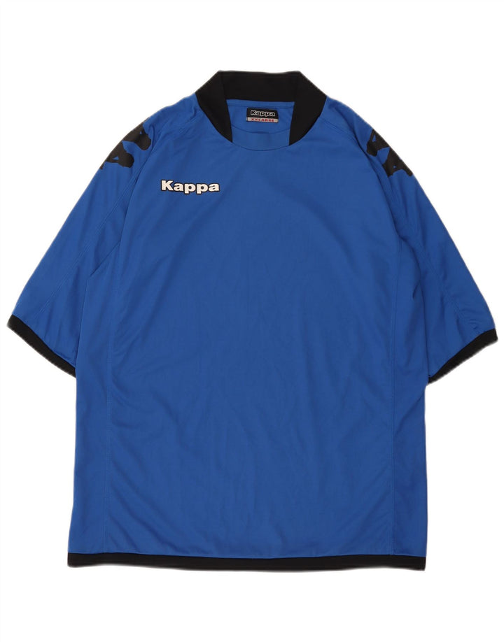 KAPPA Mens Graphic T-Shirt Top 2XL Blue Polyester