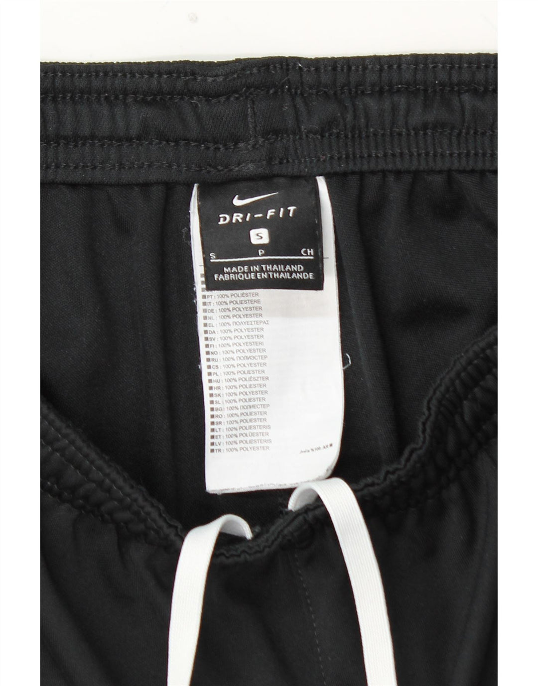 NIKE Mens Dri Fit Tracksuit Trousers Small  Black Polyester