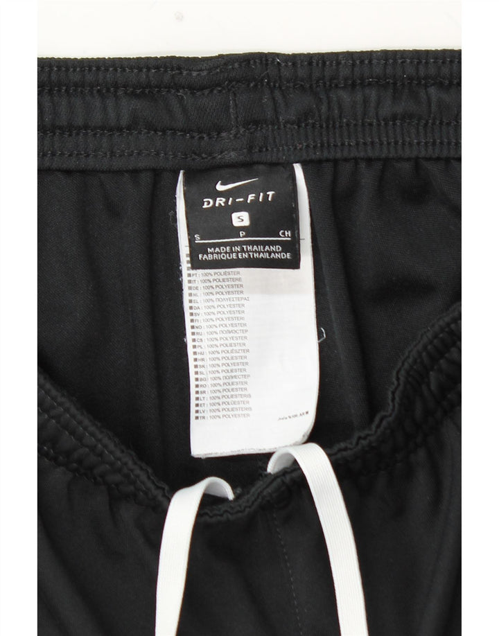 NIKE Mens Dri Fit Tracksuit Trousers Small  Black Polyester