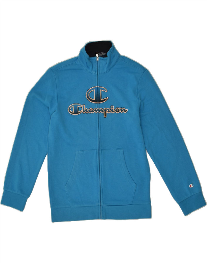 CHAMPION Boys Graphic Tracksuit Top Jacket 11-12 Years Large  Blue Cotton | Vintage Champion | Thrift | Second-Hand Champion | Used Clothing | Messina Hembry 