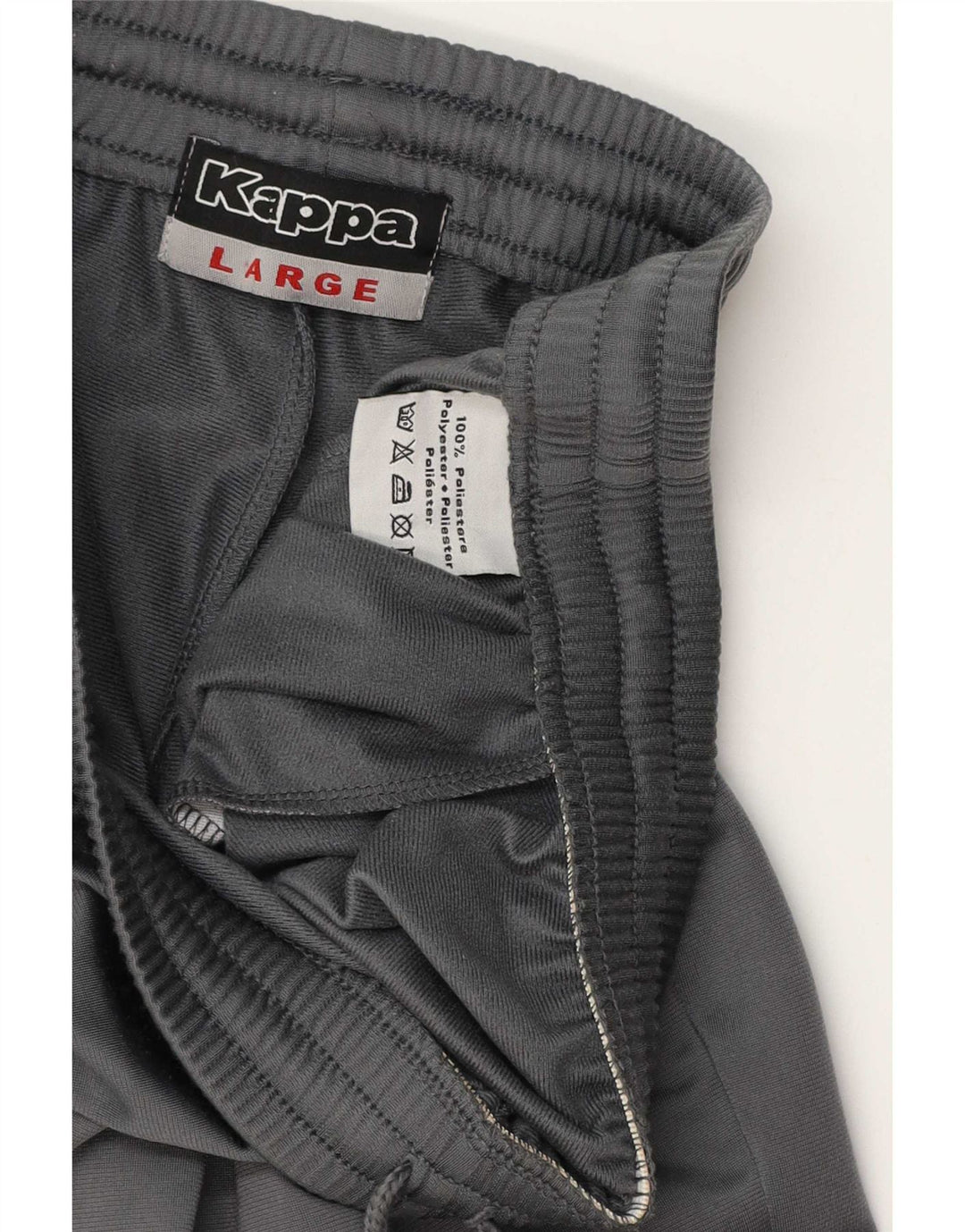 Kappa Mens Tracksuit Trousers Large Grey Polyester