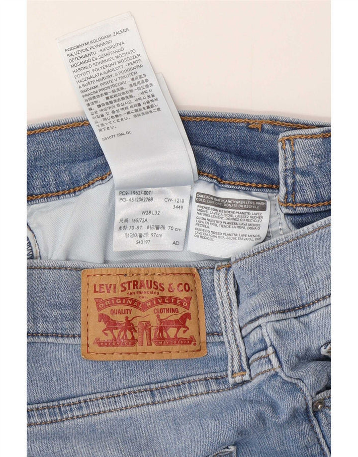 Levi's Womens 312 Shaping Slim Jeans W28 L27 Blue Cotton