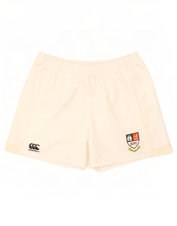 Canterbury Mens Graphic Sport Shorts UK 42 Large Off White Polyester