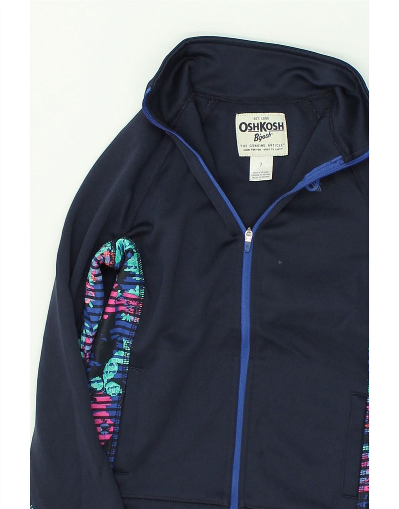 OSH KOSH Boys Tracksuit Top Jacket 6-7 Years Navy Blue Colourblock | Vintage Osh Kosh | Thrift | Second-Hand Osh Kosh | Used Clothing | Messina Hembry 