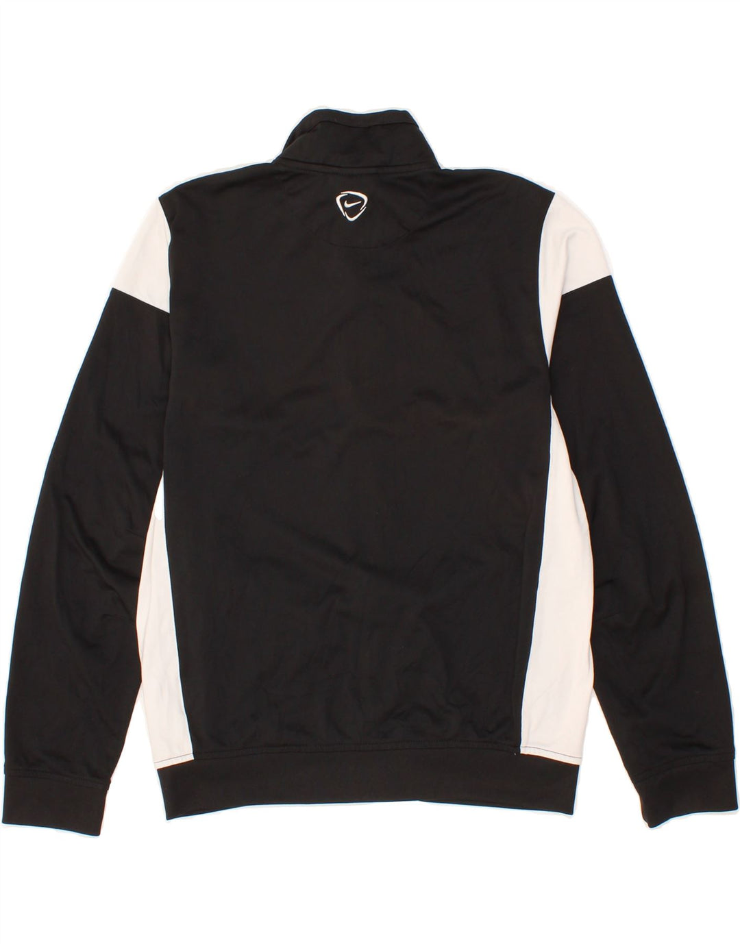 NIKE Boys Dri Fit Graphic Tracksuit Top Jacket 13-14 Years XL Black Vintage Nike and Second-Hand Nike from Messina Hembry 