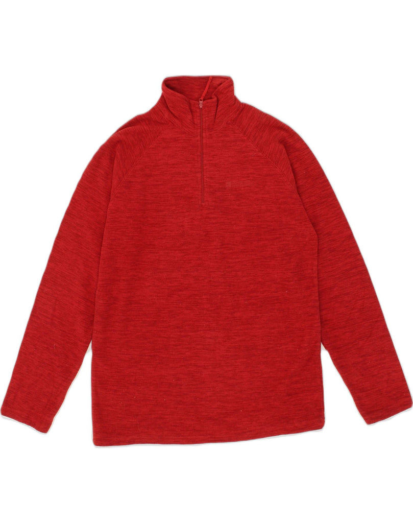 MOUNTAIN WAREHOUSE Mens Zip Neck Fleece Jumper Small Red Polyester | Vintage Mountain Warehouse | Thrift | Second-Hand Mountain Warehouse | Used Clothing | Messina Hembry 