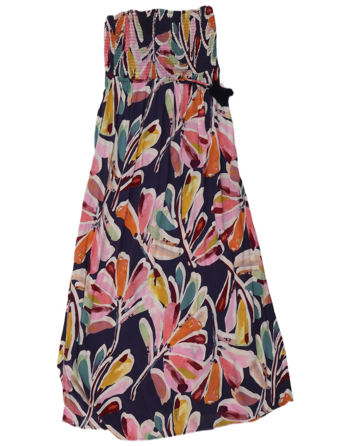 MARKS & SPENCER Womens Strapless Dress UK 14 Medium Multicoloured Floral