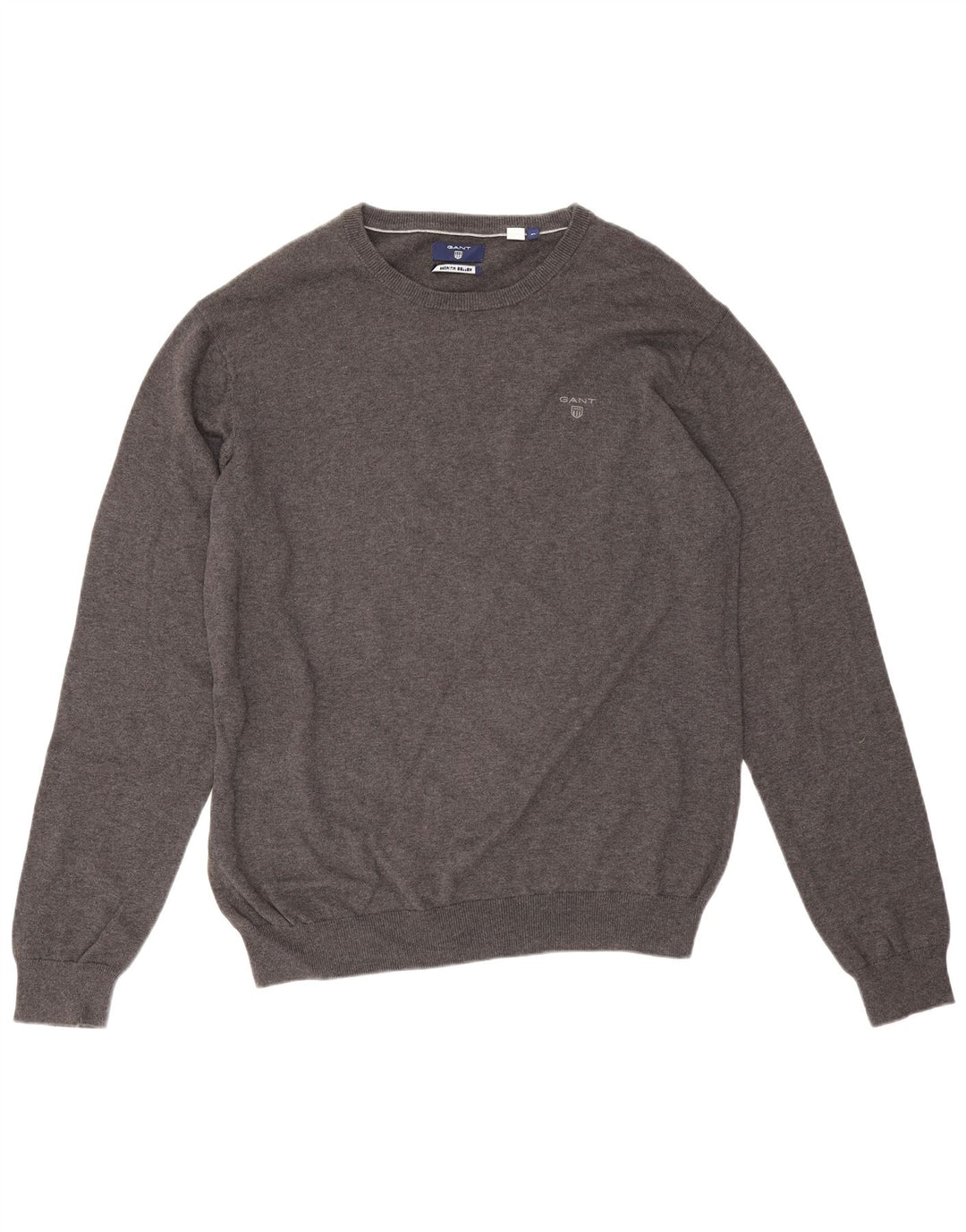Gant Mens Crew Neck Jumper Sweater XL Grey Cotton
