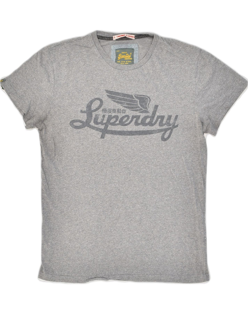 SUPERDRY Mens Graphic T-Shirt Top Small Grey Cotton | Vintage Superdry | Thrift | Second-Hand Superdry | Used Clothing | Messina Hembry 