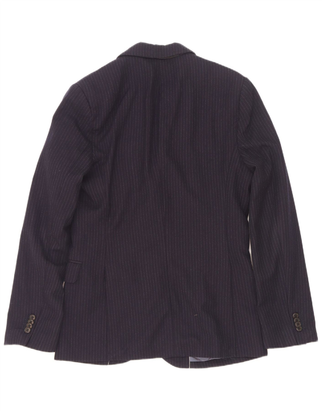 Gap Mens 2 Button Blazer Jacket UK 36 Small Navy Blue Striped Wool