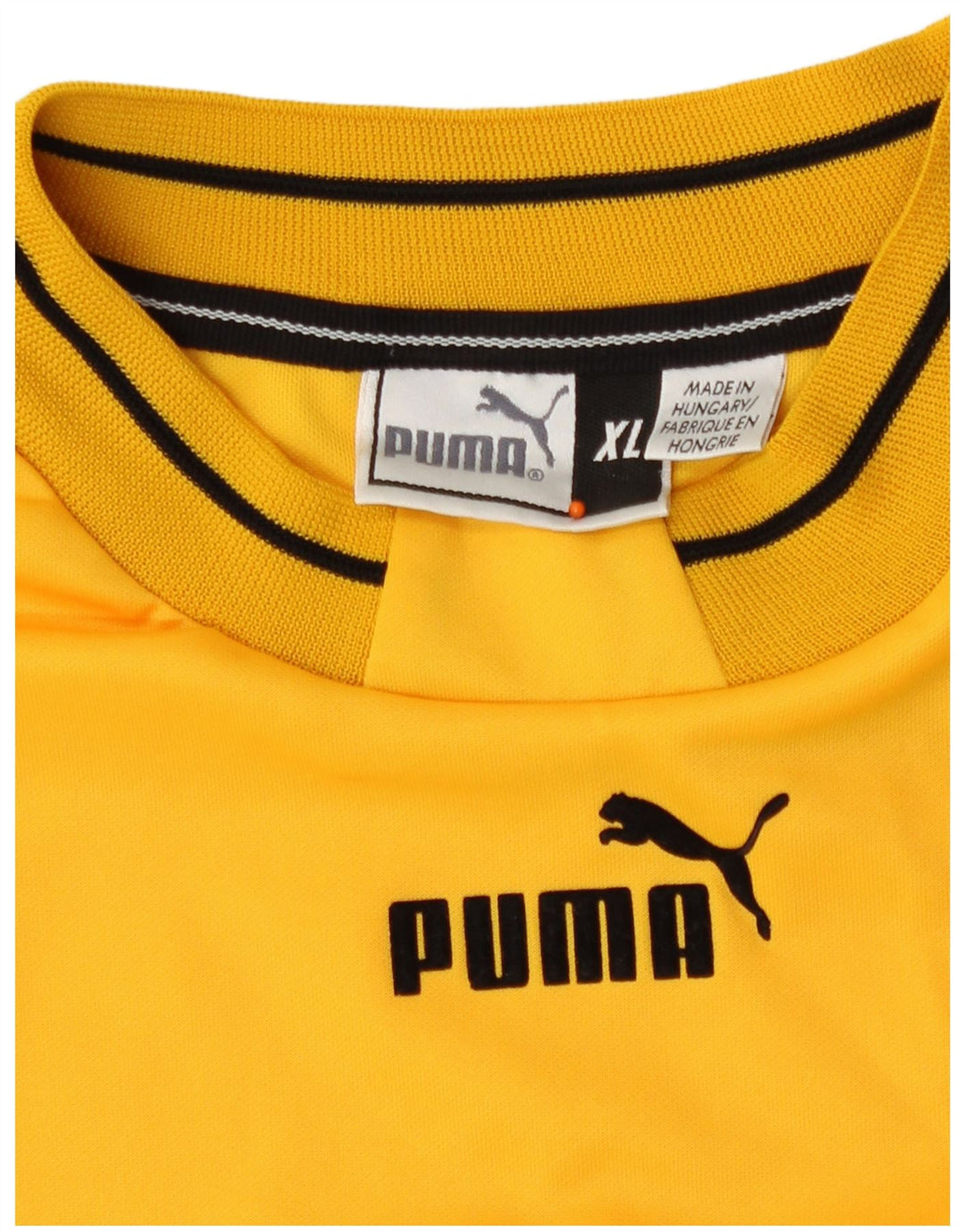 Puma Mens T-Shirt Top XL Yellow