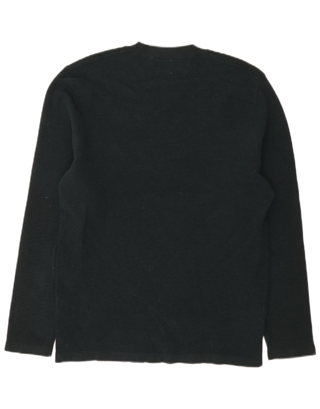 Zara Mens Top Long Sleeve Medium Green Cotton