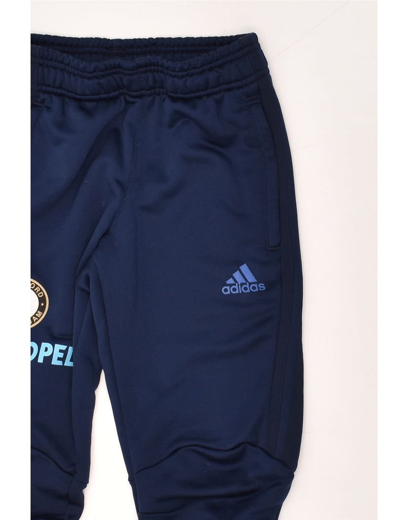 ADIDAS Boys Feyenoord Rotterdam Tracksuit Trousers 5-6 Years Navy Blue | Vintage Adidas | Thrift | Second-Hand Adidas | Used Clothing | Messina Hembry 