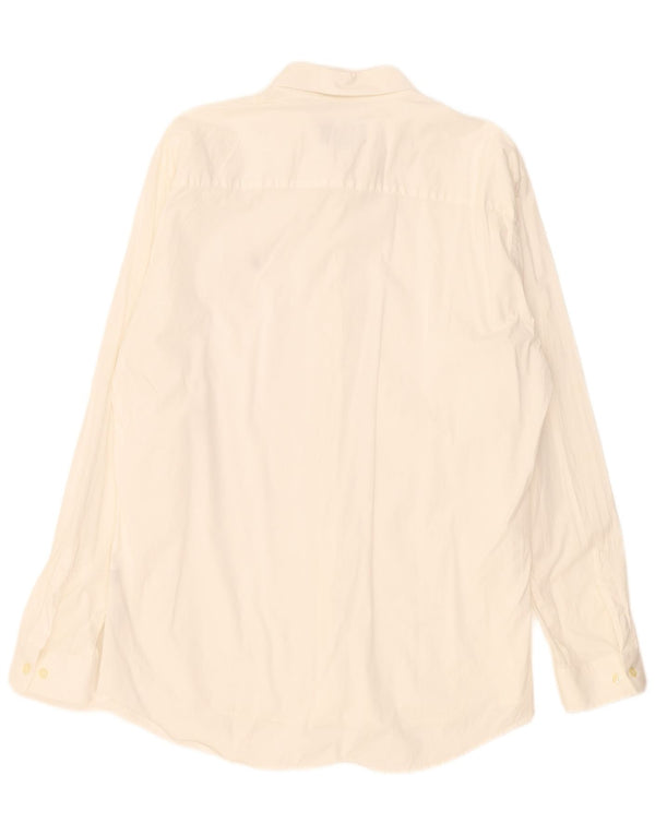 Marlboro Classics Mens Slim Fit Shirt 2XL Off White Cotton
