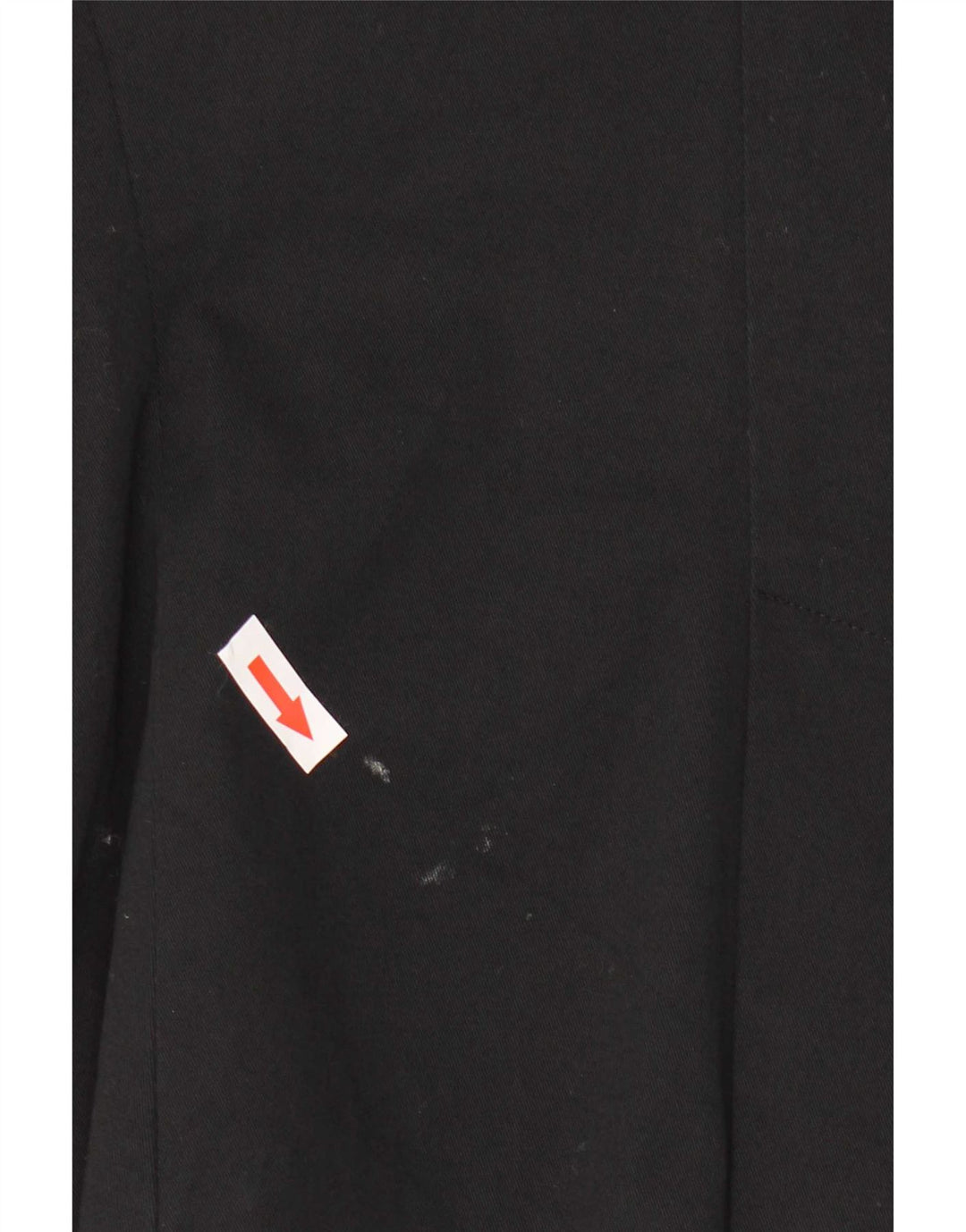 Zara Womens 1 Button Blazer Jacket UK 12 Medium Black Cotton